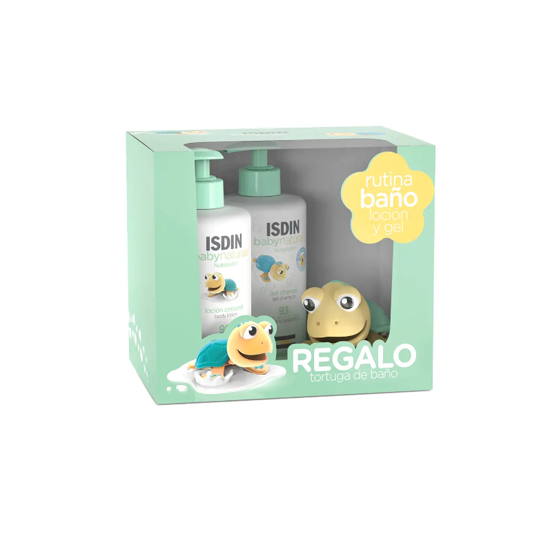 ISDIN BABY NATURAL PACK BAÑO (GEL+LOCION) + TORTUGA