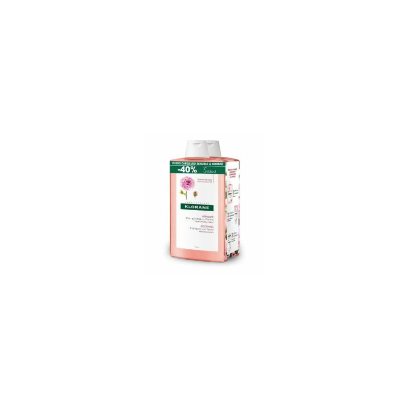 KLORANE PACK CHAMPU PEONIA 2X400ML