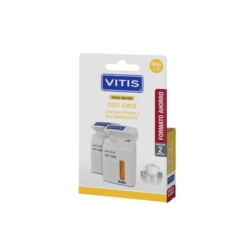 VITIS SEDA DENTAL CON CERA 50 M 2 U DUPLO