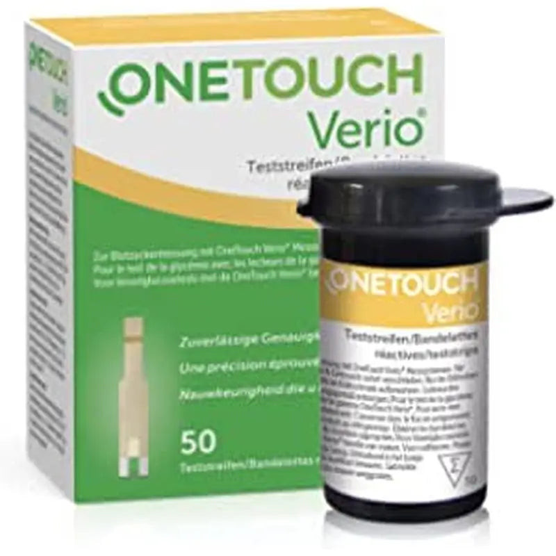 TIRAS REACTIVAS GLUCEMIA ONETOUCH VERIO 50 U