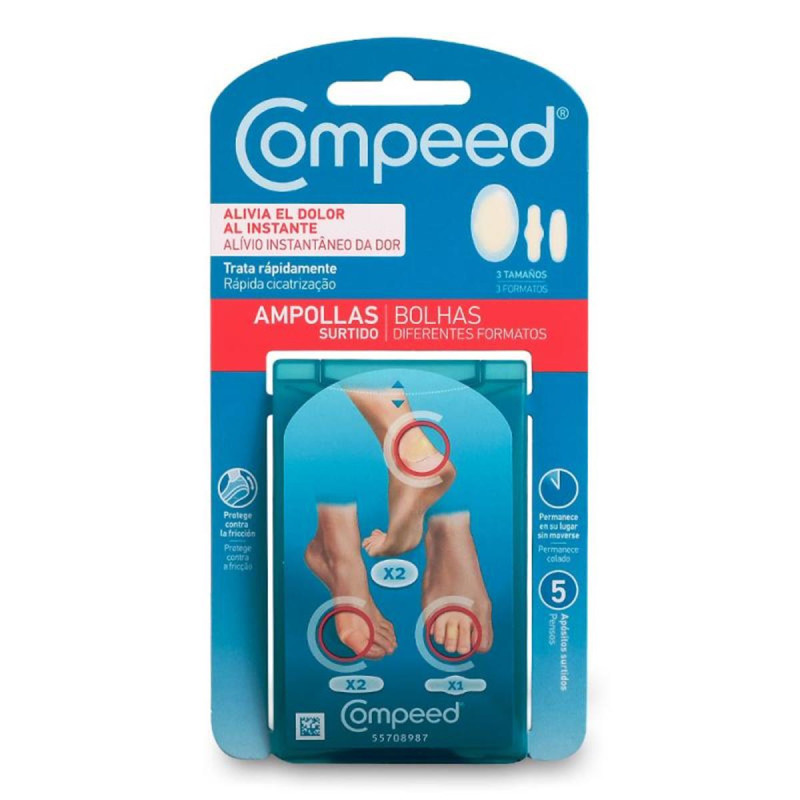 COMPEED AMPOLLAS SURTIDO 3 TAMAÑOS (5 UNIDADES)