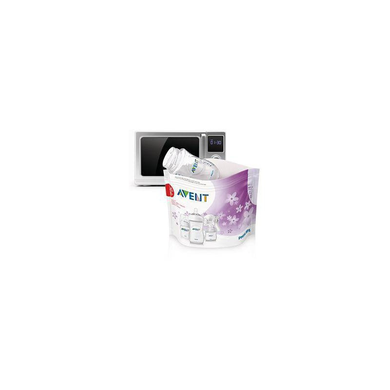 BOLSAS ESTERILIZADORAS DE MICROONDAS PHILIPS AVENT 5 BOLSAS