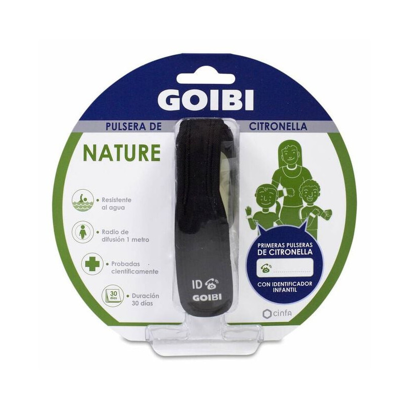 GOIBI PULSERA DE CITRONELLA NATURE 1 PULSERA NEGRA